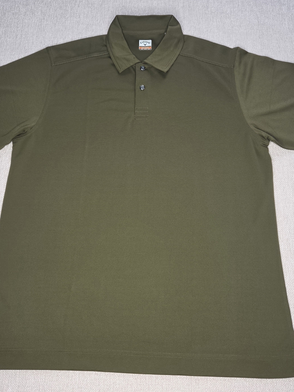 Callaway C-Tech Golf Polo Shirt Mens Large Olive Green Performance Short Sleeve